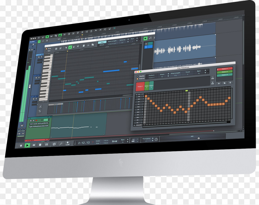 Imac N-Track Studio Digital Audio Workstation Multitrack Recording PNG