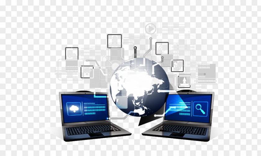 A Science And Technology Earth Computer PNG