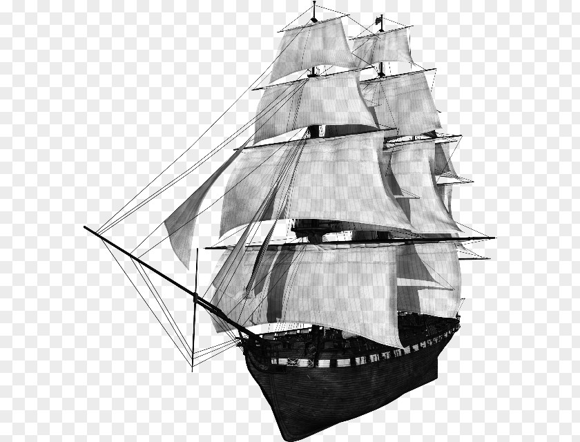 Sail Baltimore Clipper Brigantine Ship Of The Line PNG