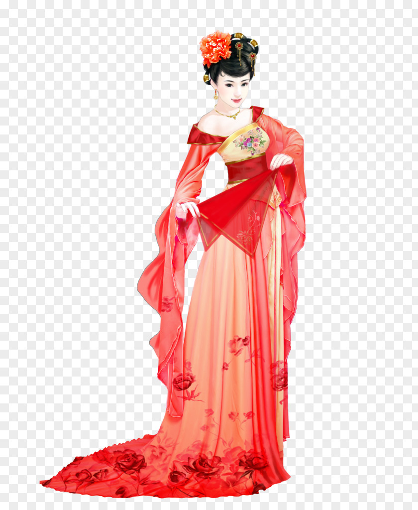 Geisha Kimono Бойжеткен Clip Art PNG
