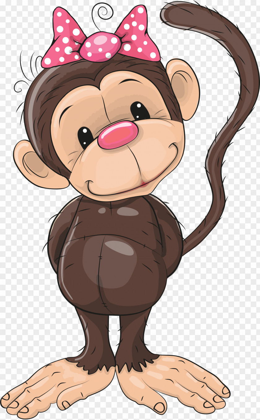 Coffee Bow Monkey Royalty-free Clip Art PNG