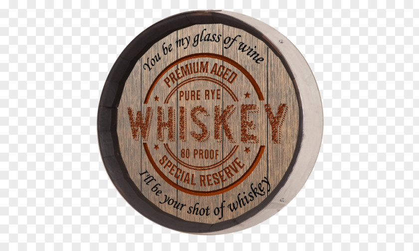 Label Barrel Bourbon Whiskey PNG