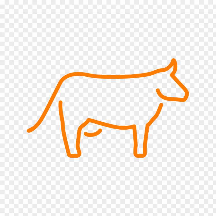 Lion Orange Cattle Livestock Branding Business PNG