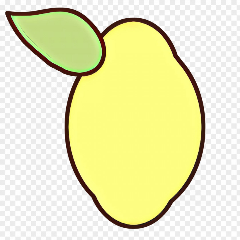 Pear Oval Flower Line PNG