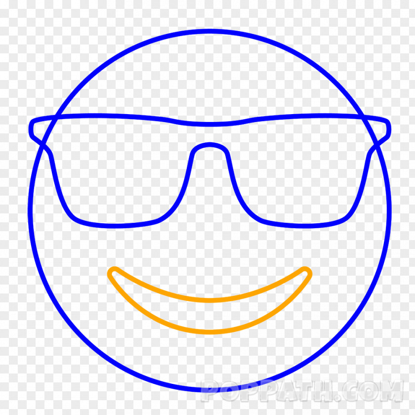 Sunglasses Emoji Coloring Book Drawing Smile PNG