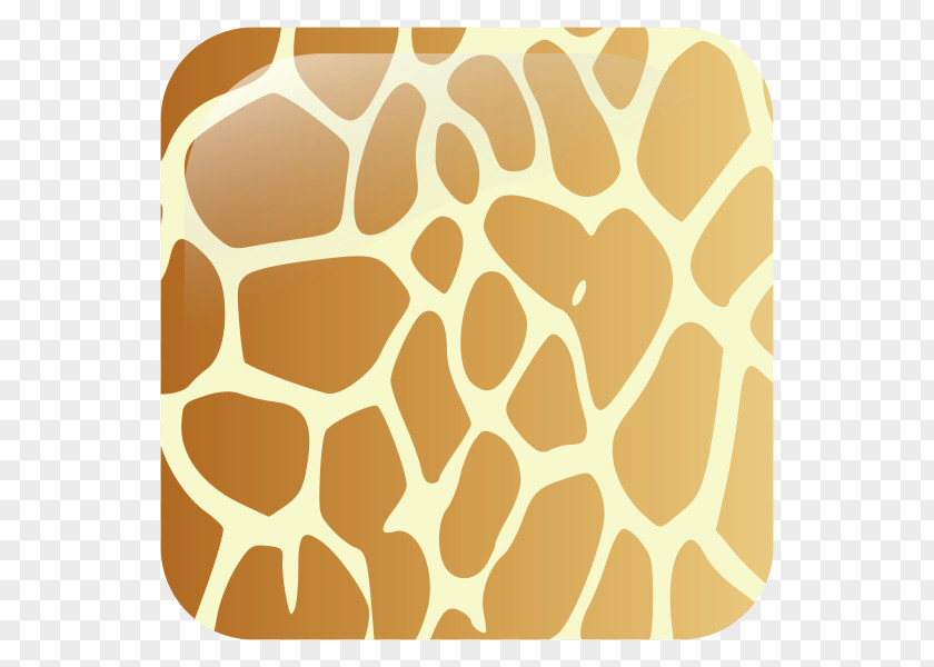 Watercolor Giraffe Animal Print Stencil Pattern PNG