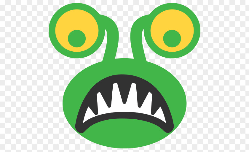 Alien Monster Emoji Goblin Sticker PNG