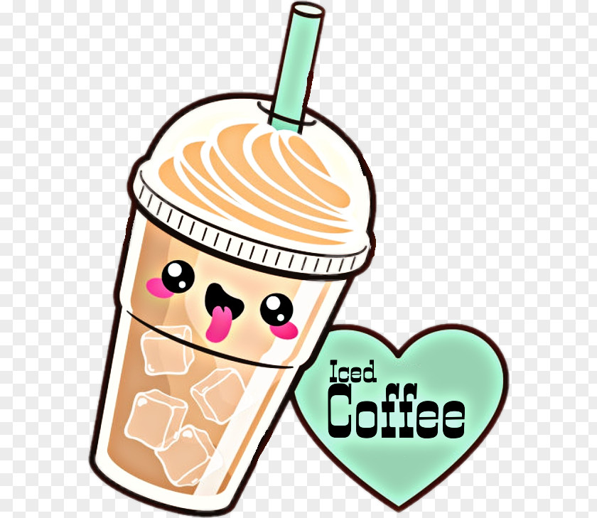 Ice Cream Latte Coffee Donuts Iced Tea PNG