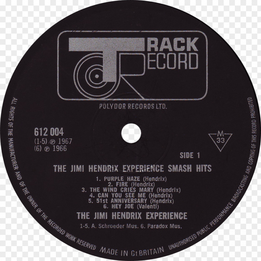 Jimi The Hendrix Experience Phonograph Record Axis: Bold As Love Track Records Are You Experienced PNG