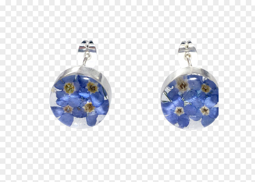 Sapphire Earring Silver Body Jewellery PNG