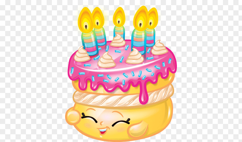 Shopkins Personajes Birthday Cake Wish Clip Art PNG