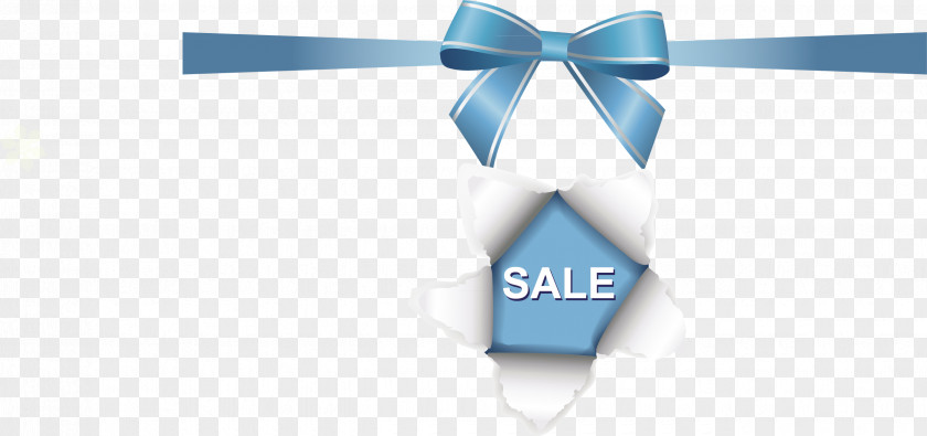 Blue Ribbon Necktie PNG