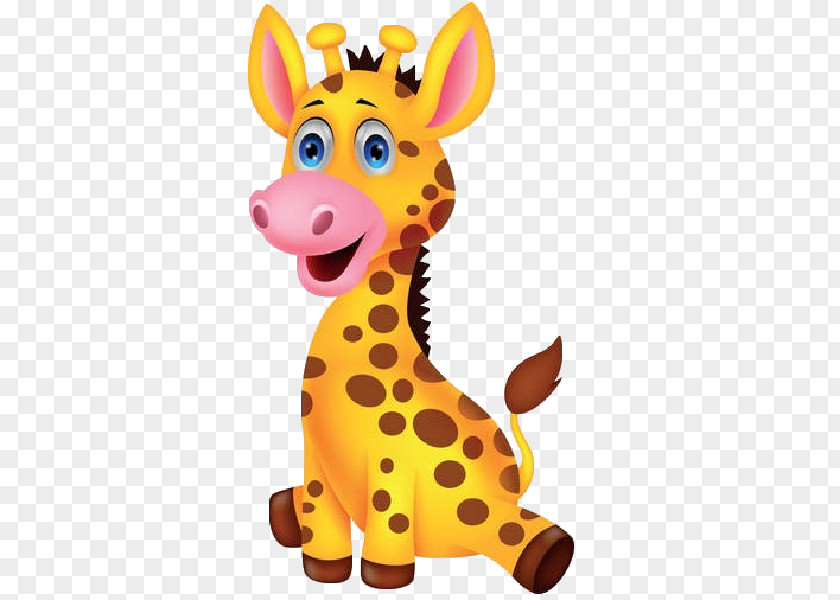 Cartoon Giraffe Baby Giraffes Drawing PNG