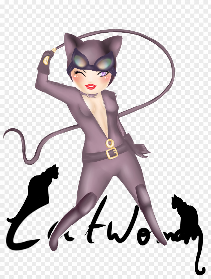 Catwoman Cat Kitten Mammal Carnivora Whiskers PNG