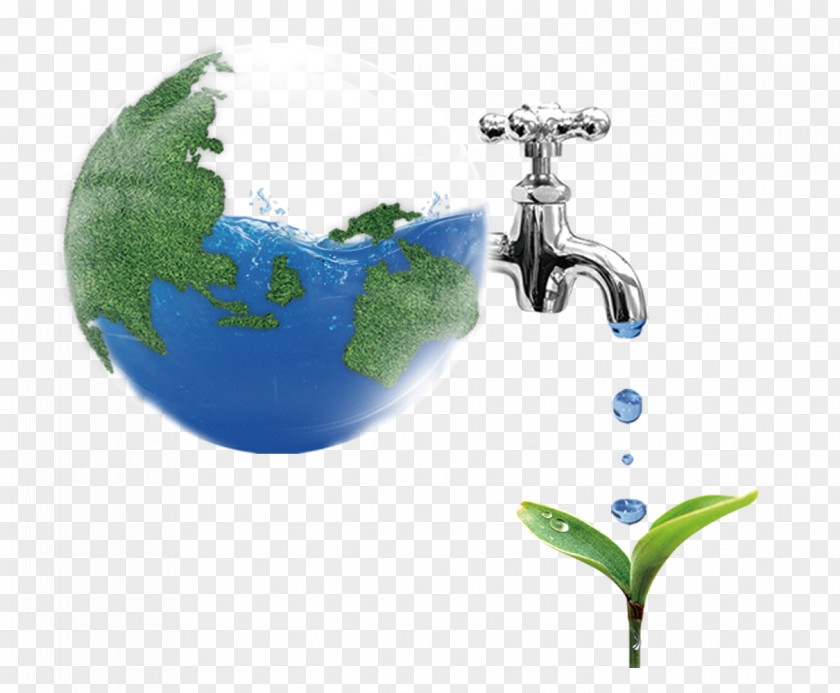 Conserve Water Drop PNG