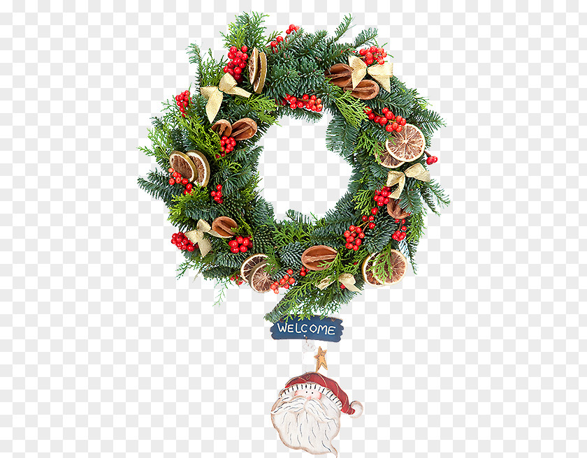 Couronne Fleur Wreath Christmas Ornament EMAG Descopera PNG