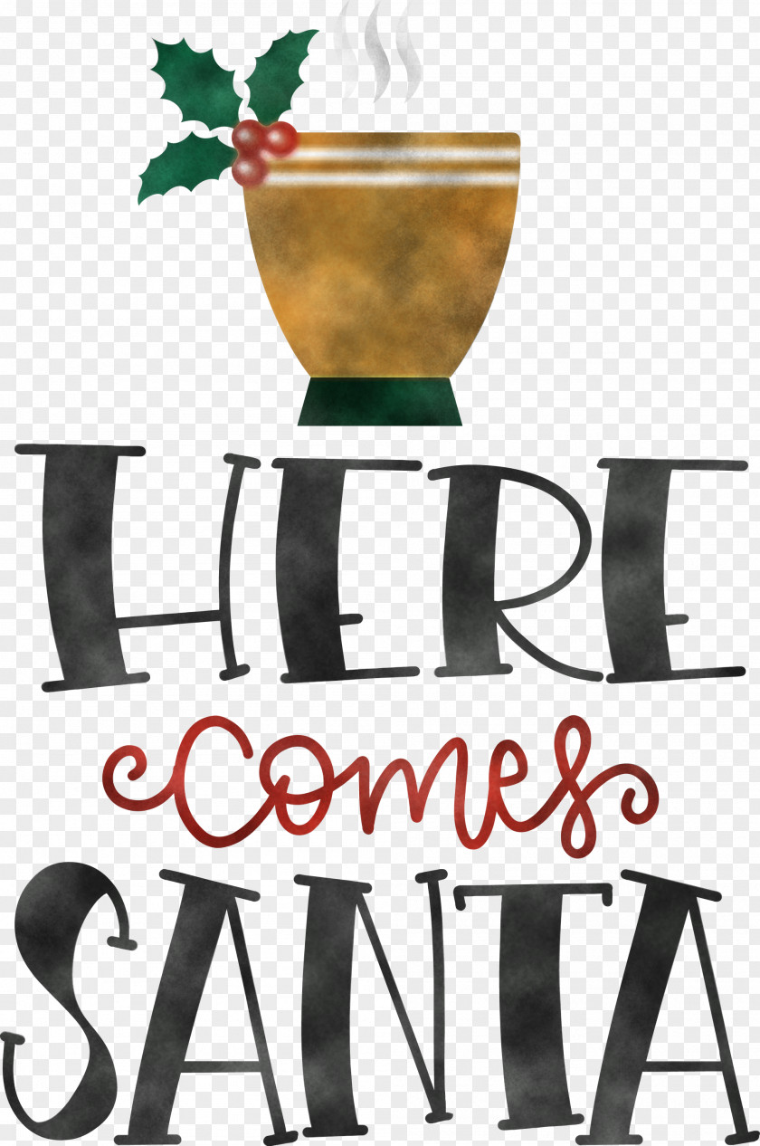 Here Comes Santa Christmas PNG