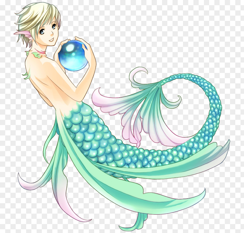 Mermaid Merman Drawing Legendary Creature Art PNG