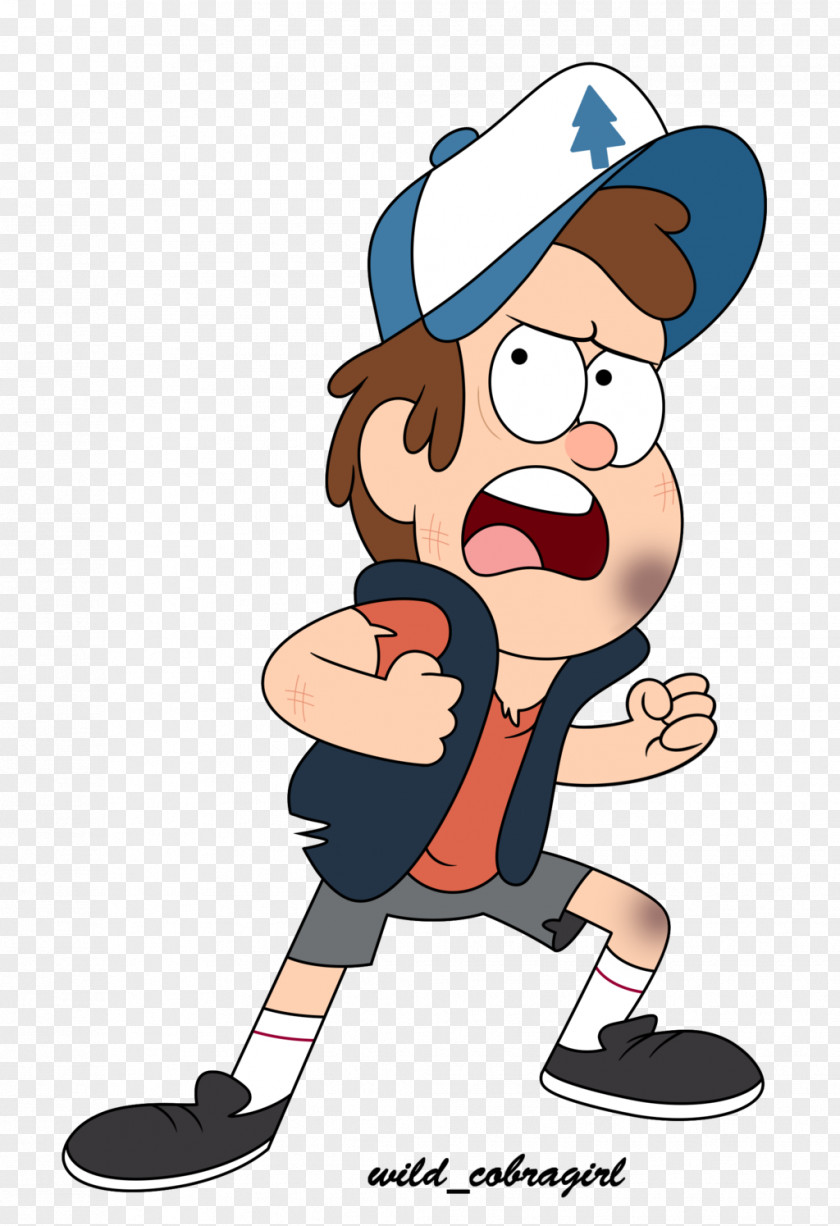 Fighting Dipper Pines Mabel Character Gideon Rises Cartoon PNG
