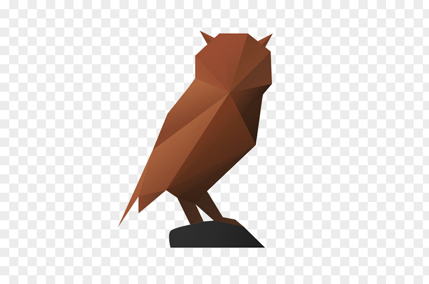 Geometric Polygonal Beak Bird Of Prey PNG