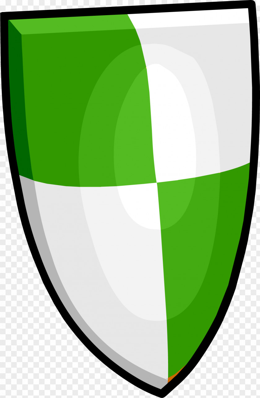 Green Shield Cliparts Club Penguin Clip Art PNG