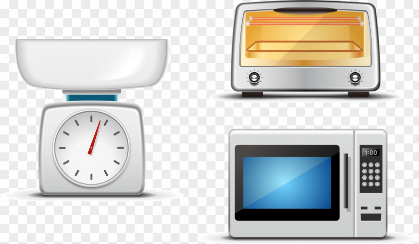 Vector Hand-painted Kitchen Appliances Home Appliance Oven PNG