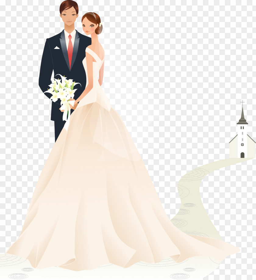 Vector Wedding Invitation Bridegroom PNG