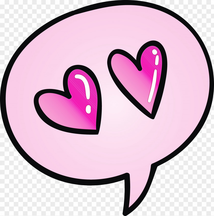 Heart Pink Line Art Love Magenta PNG