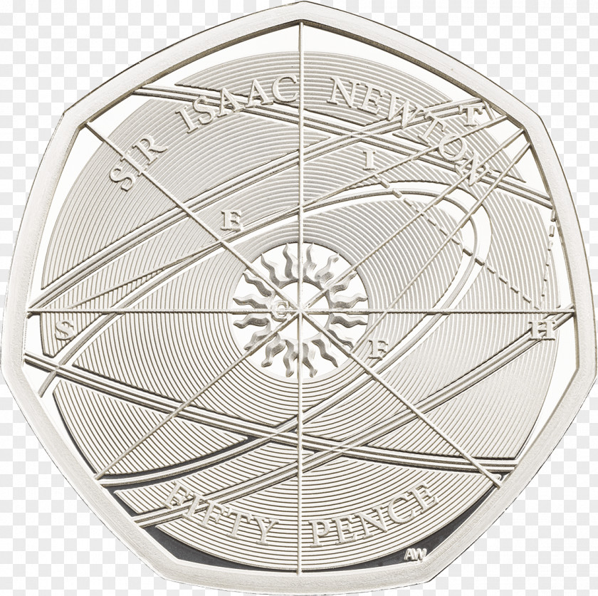 Silver Coin Royal Mint Fifty Pence Proof Coinage Piedfort PNG