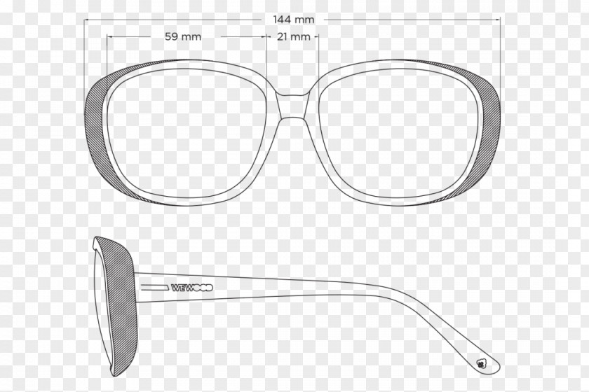 Cotton Fiber Sunglasses Goggles Product Design PNG