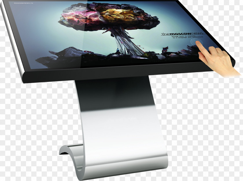 Display Stand Digital Signs Touchscreen Interactive Kiosks Product PNG