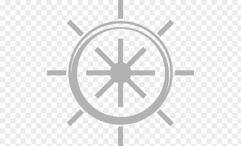 Grey Computer Icons Rudder Ship's Wheel PNG
