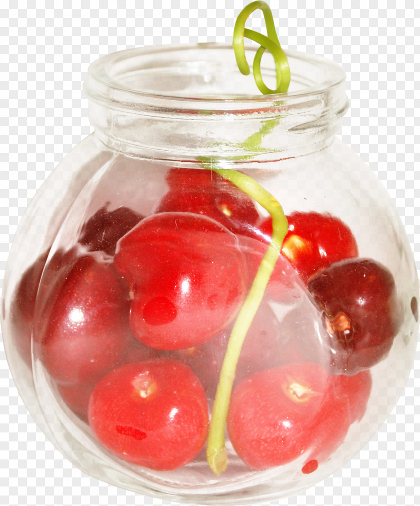 Jar Fruit Sweet Cherry Peach PNG
