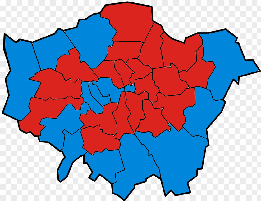 London Mayoral Election, 2016 Boroughs 2012 PNG