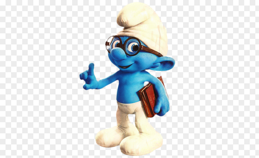 Stuffed Toy Animal Figure Brainy Smurf PNG