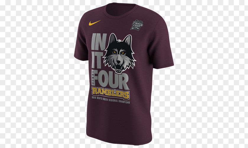 T-shirt Loyola University Chicago 2018 NCAA Division I Men's Basketball Tournament Ramblers Maroon PNG