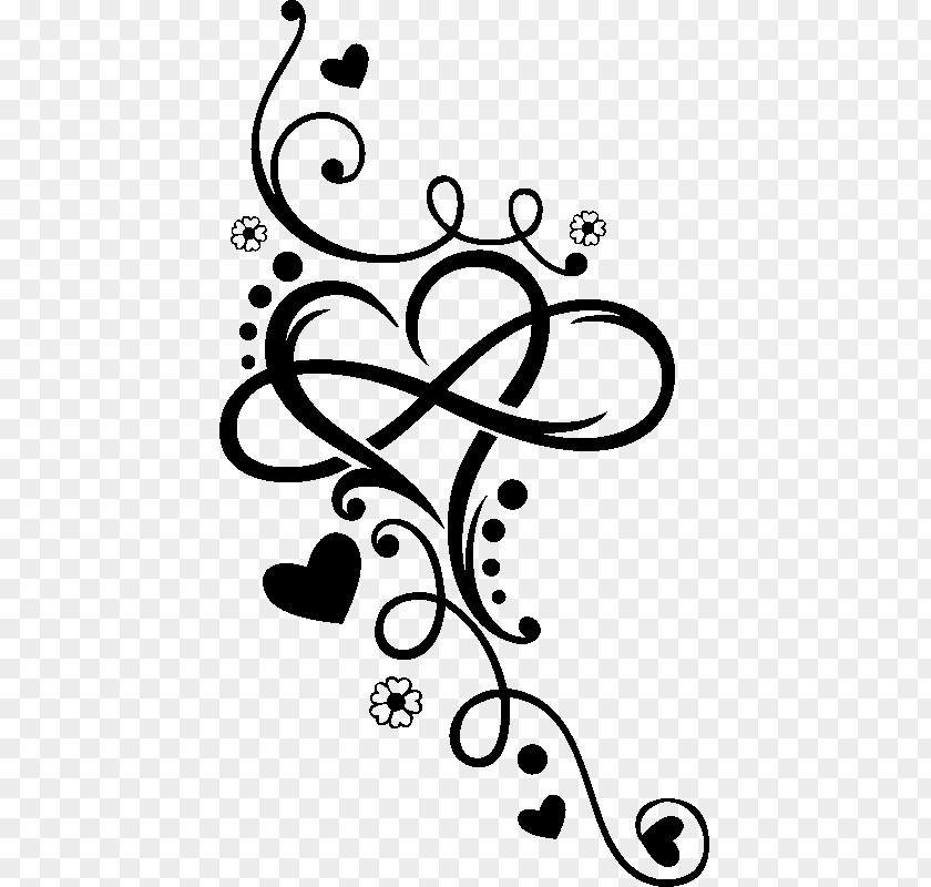 Arabesque Motif Infinity Heart Tattoo Henna T-shirt PNG