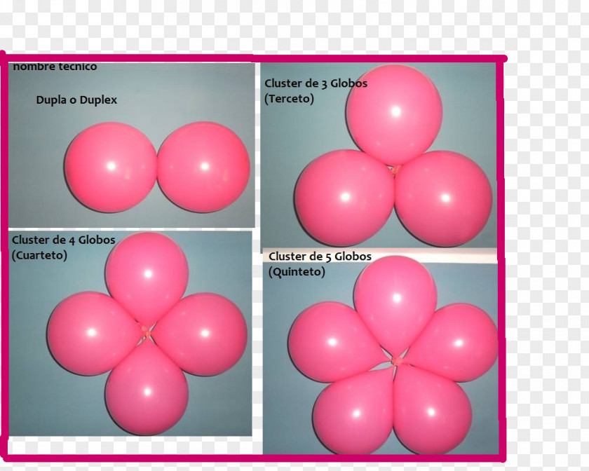 Balloon Toy Pump Cluster Ballooning Flower PNG