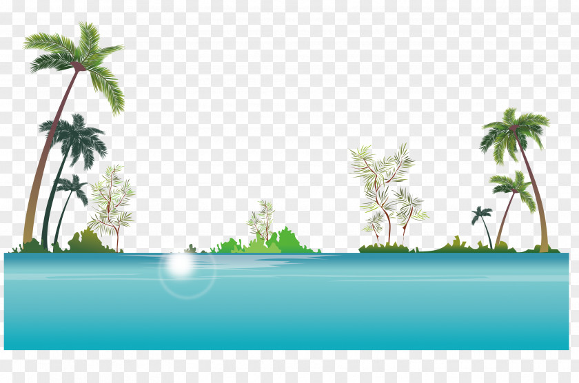 Beach Scene Vector Stock Photography Royalty-free Illustration PNG