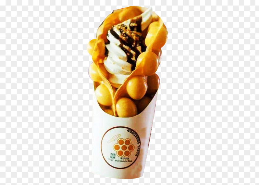 Chocolate Eggs Ice Cream Sundae Egg Waffle Roll PNG