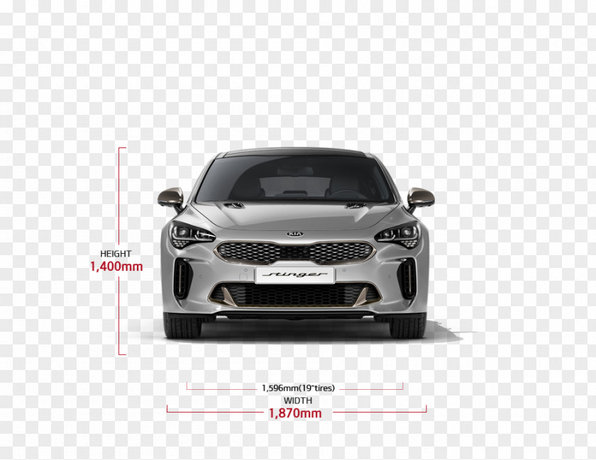Kia 2018 Stinger Mid-size Car Motors Bumper PNG