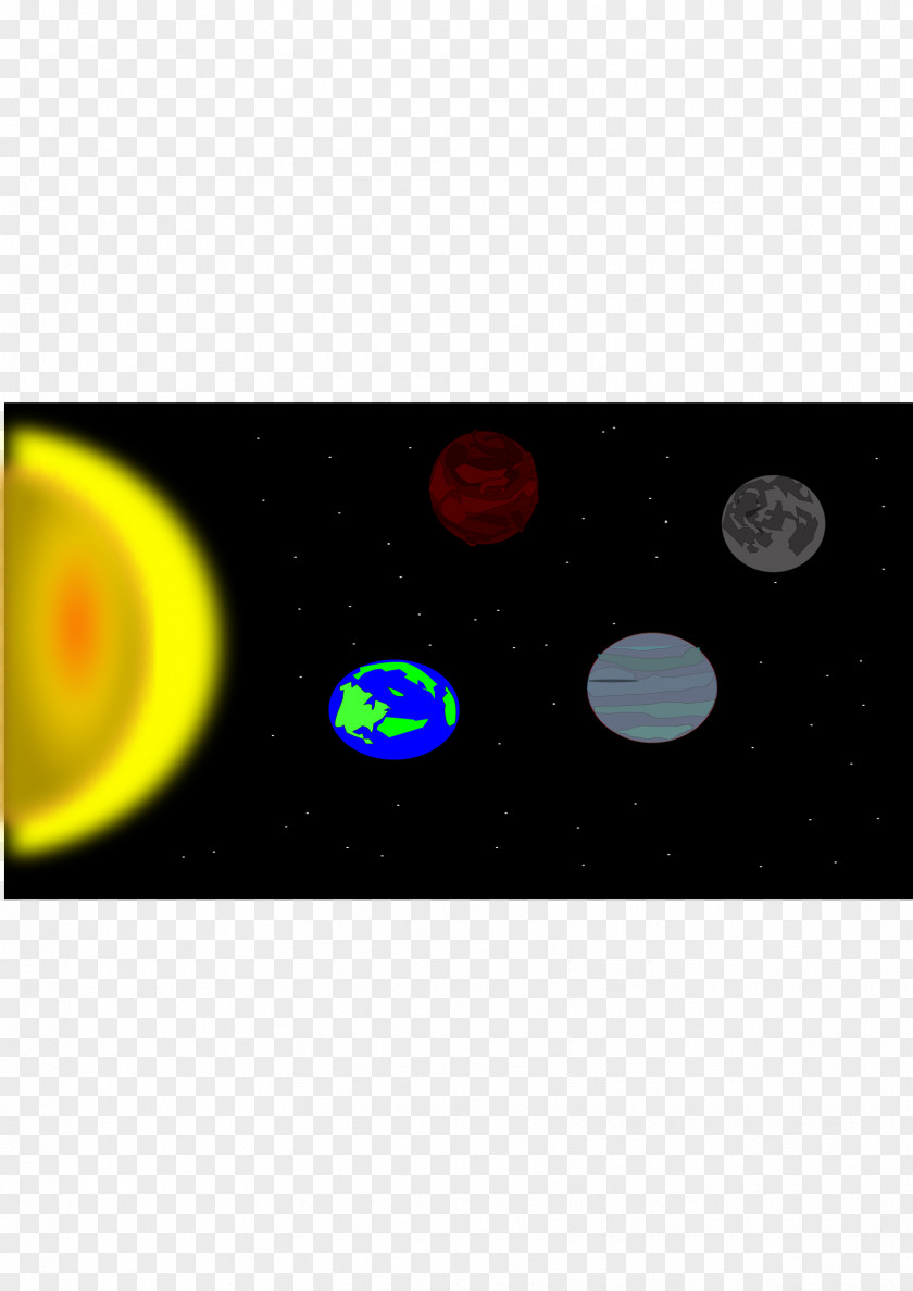 Solar System Model Signage Clip Art PNG