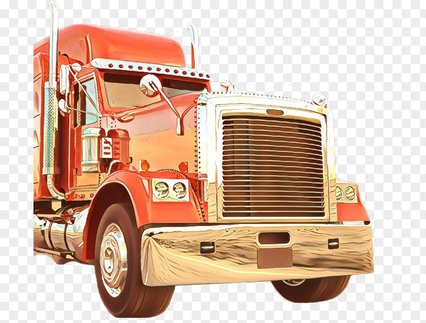 Truck Driver Vintage Car Classic Background PNG