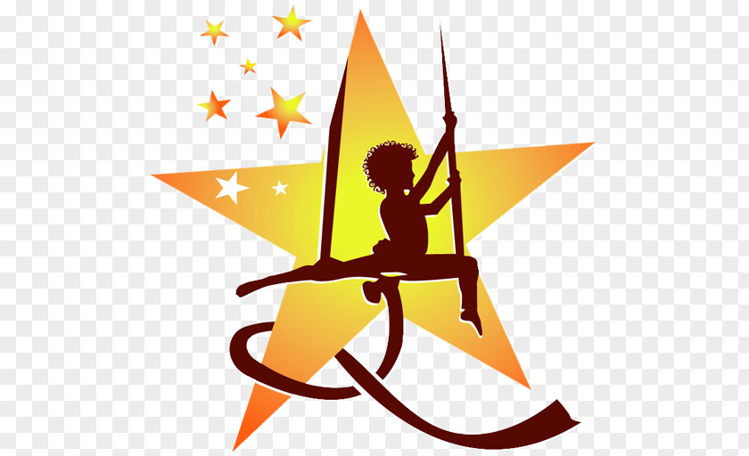 Aerial Silk Star Bright Circus Arts Hoop Clip Art PNG