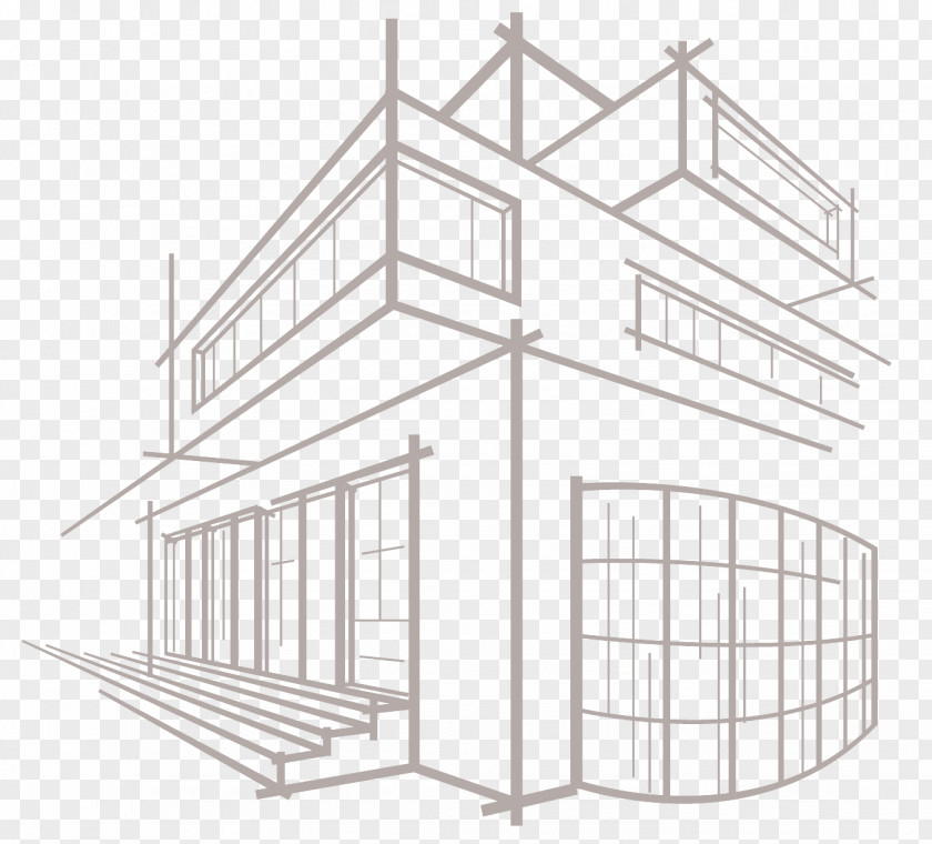 Building Architecture Drawing Sketch PNG