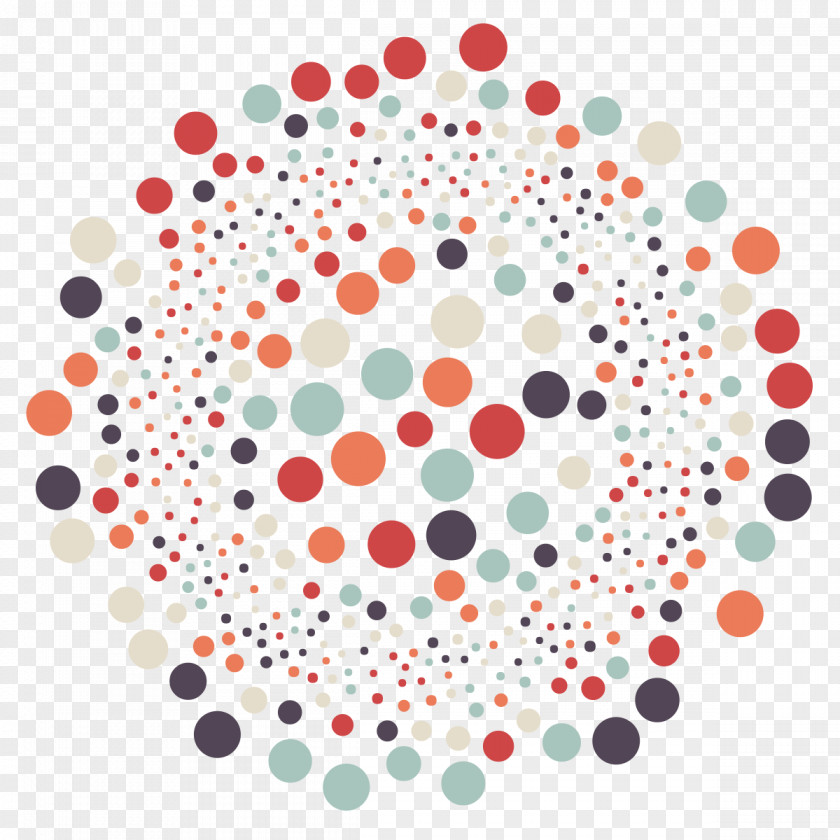 Funky Vector Polka Dot Circle Point Font PNG