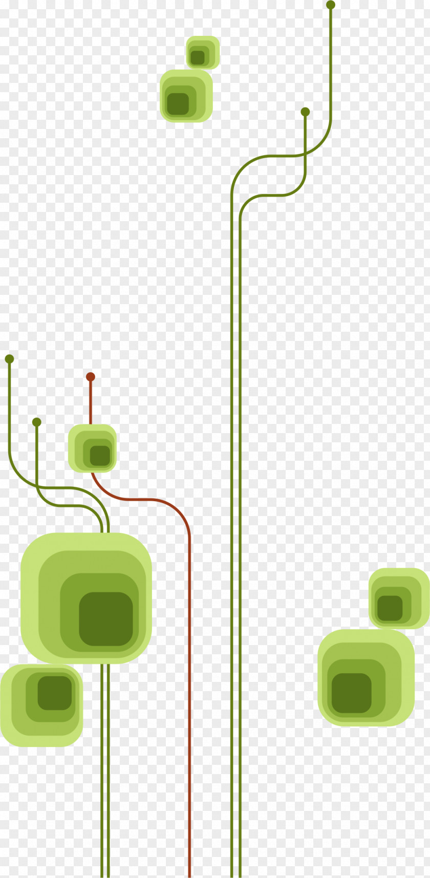 Green Line Euclidean Vector PNG