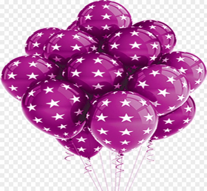 Purple Balloon With A Star Toy Red PNG
