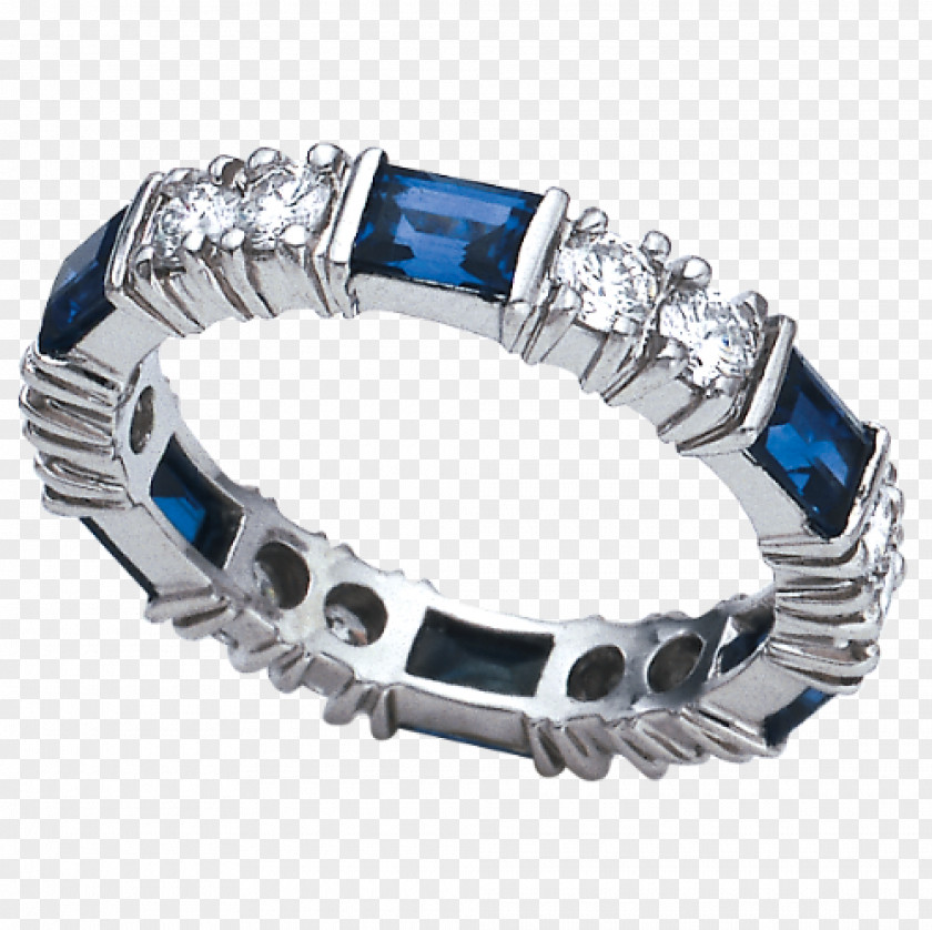 Sapphire Cobalt Blue Body Jewellery Bracelet Silver PNG