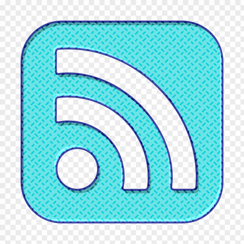 Symbol Electric Blue Feed Icon Media News PNG